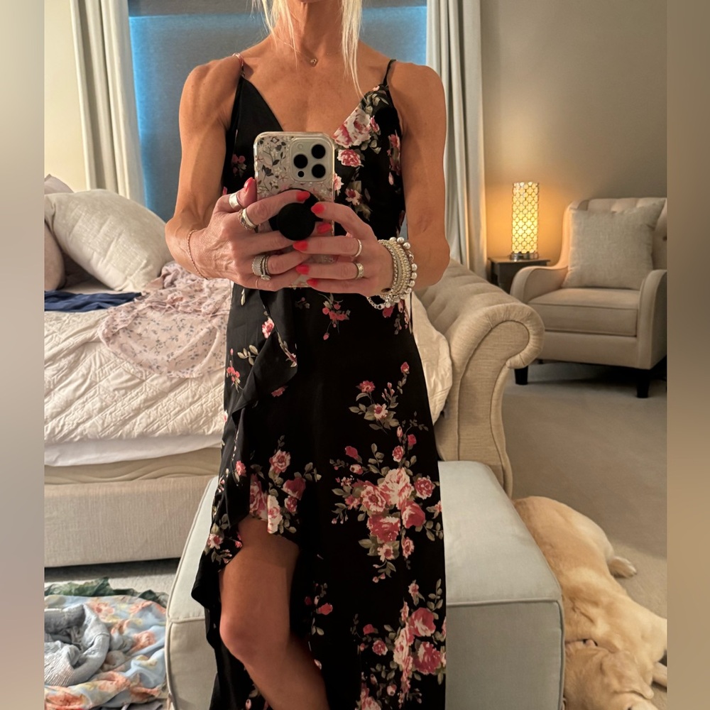 Vici Black Floral Wedding Dress